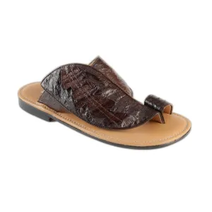 Mauri Men's Designer Shoes Sport Rust Brown Crocodile Sandals 5087 (MAO1013)