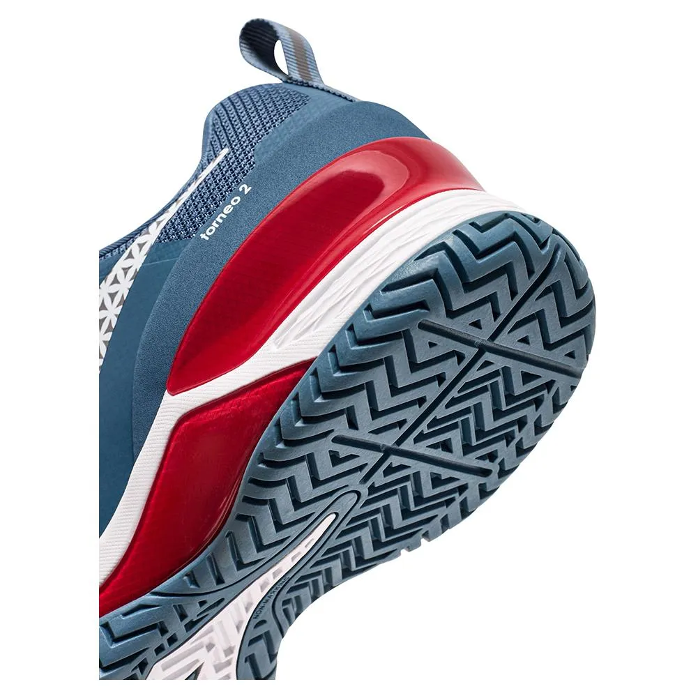 Men's Blushield Torneo 2 AG Tennis Shoes Oceanview and White
