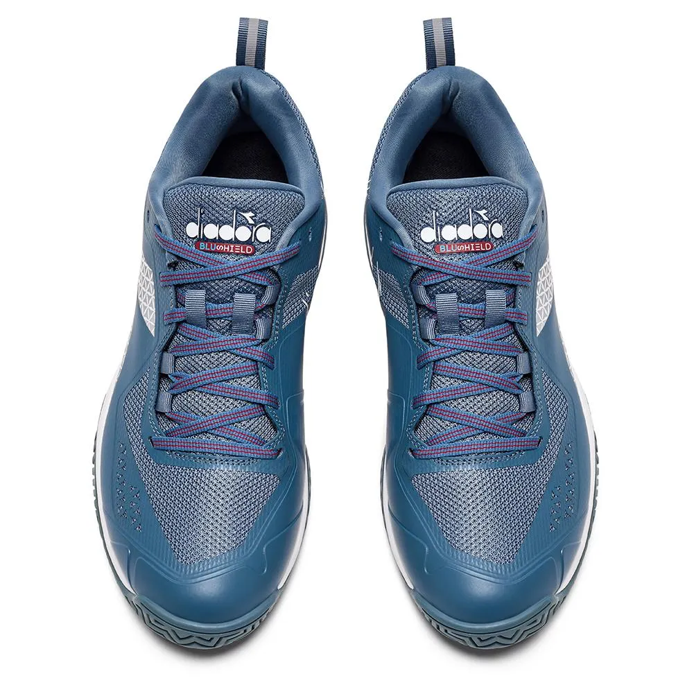 Men's Blushield Torneo 2 AG Tennis Shoes Oceanview and White