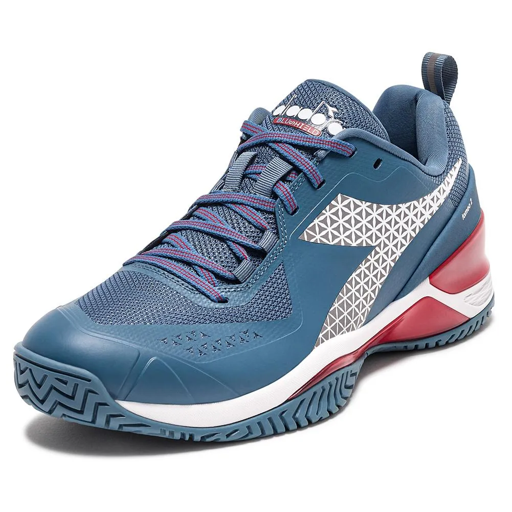 Men's Blushield Torneo 2 AG Tennis Shoes Oceanview and White