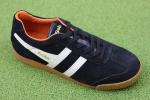 Men's Harrier Sneaker - Black/Off White/Orange Suede/Leather
