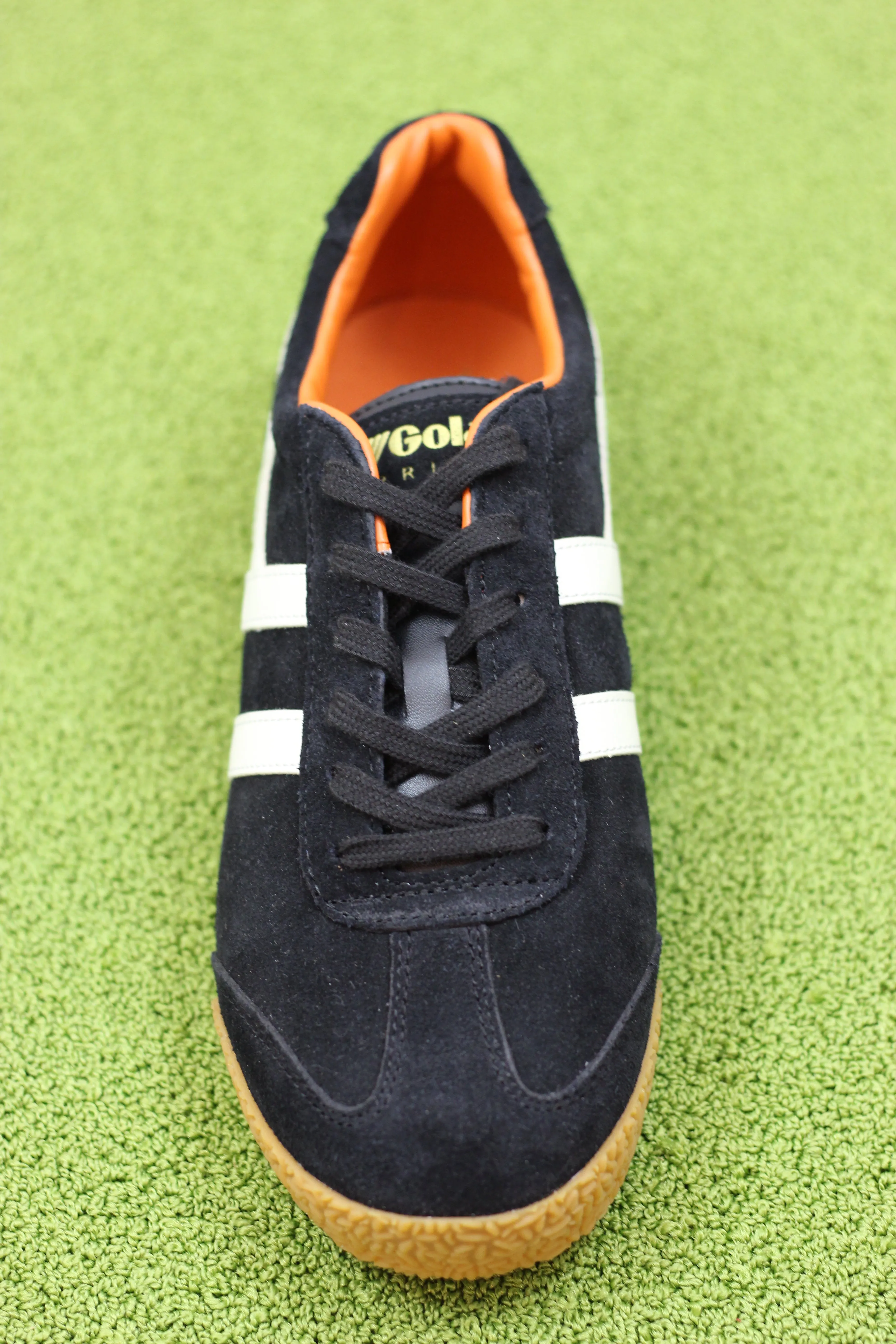 Men's Harrier Sneaker - Black/Off White/Orange Suede/Leather