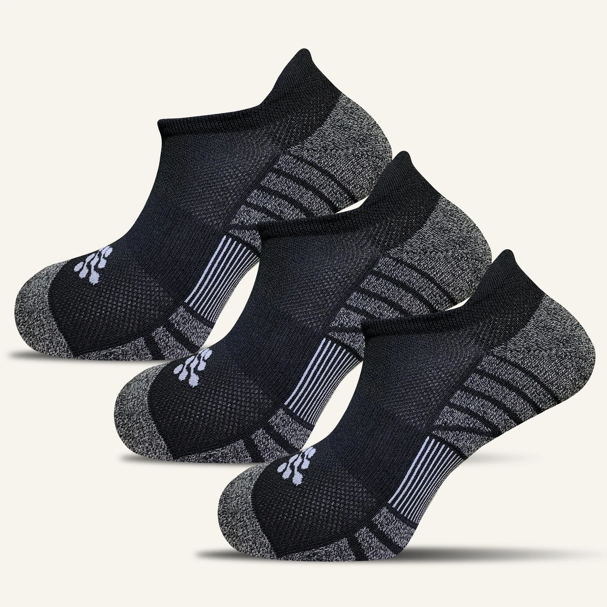 Men's Performance No Show Socks with Tab - 3 Pair
