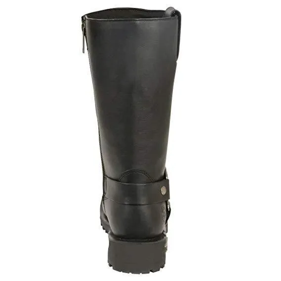 Milwaukee Leather Boots MBM131 Men's 11in Classic Square Toe Black Harness Boots