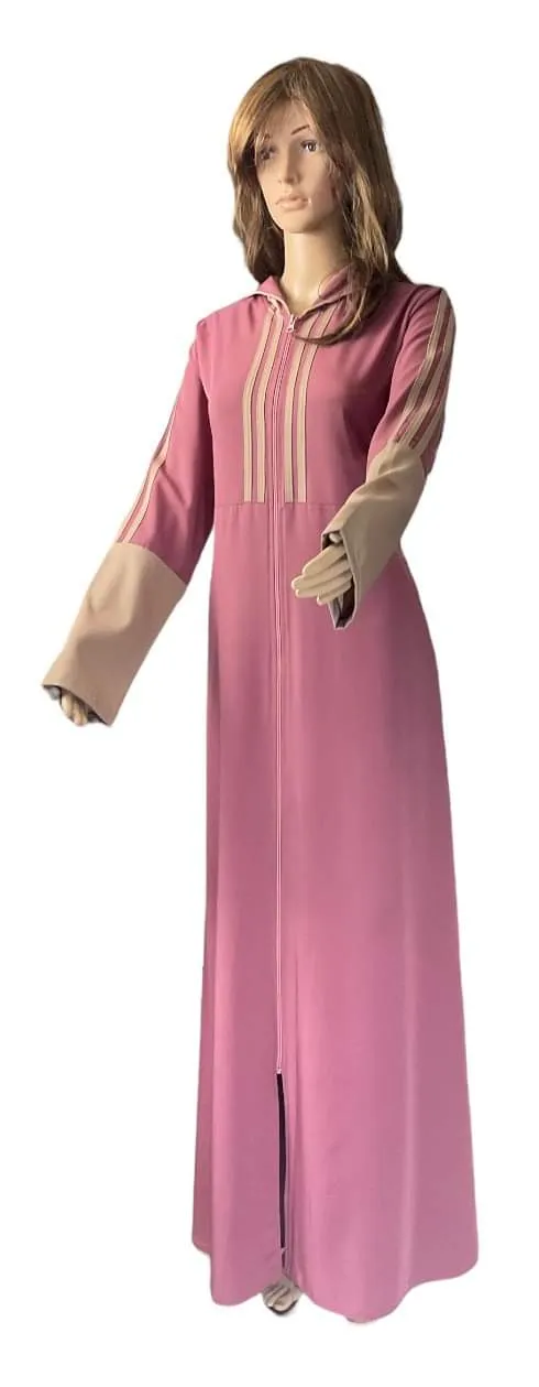 Modern sport abaya with a hooded modern sport jilbab with a hood.
