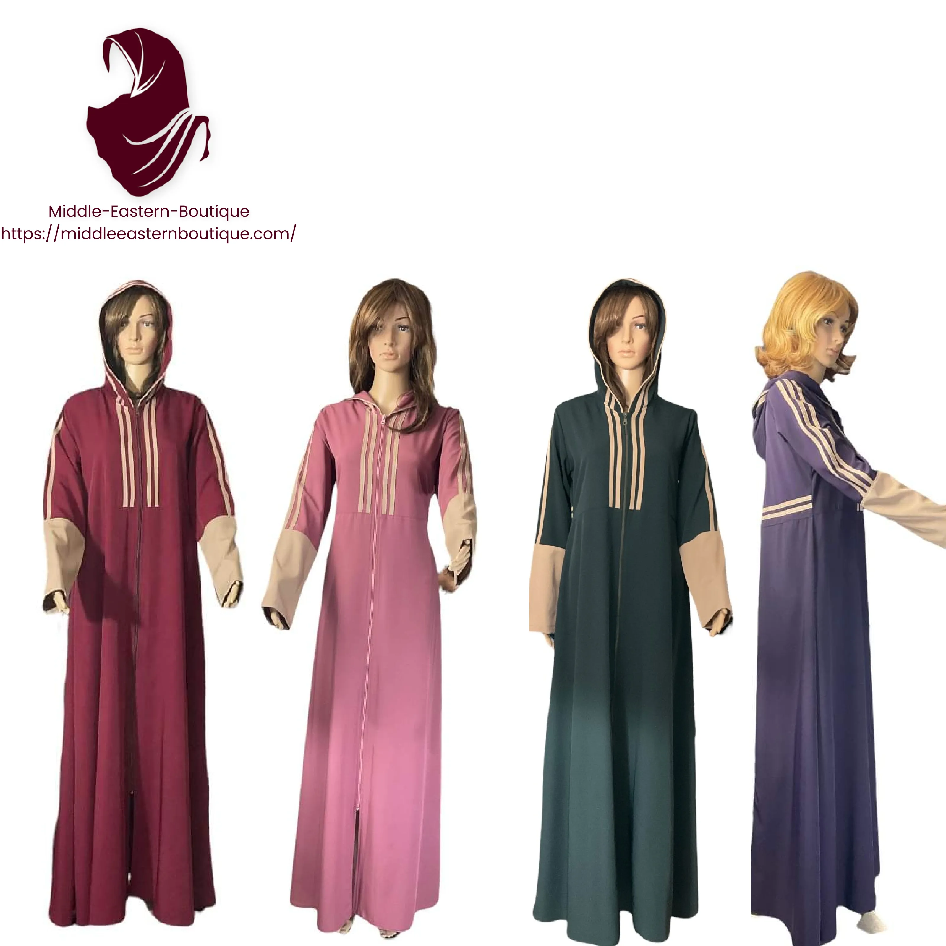 Modern sport abaya with a hooded modern sport jilbab with a hood.