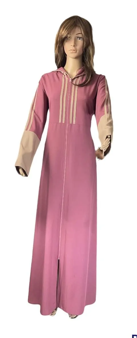 Modern sport abaya with a hooded modern sport jilbab with a hood.