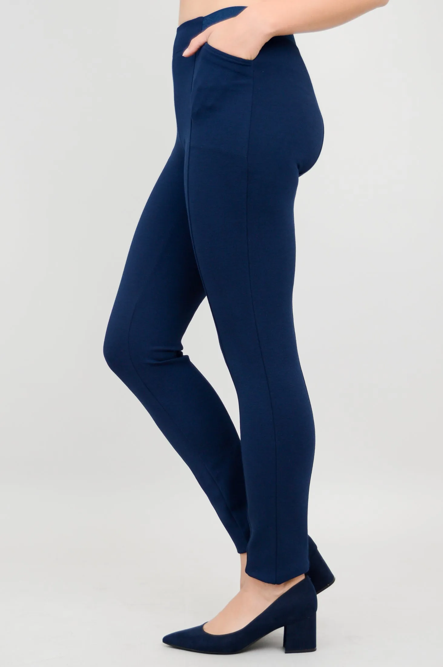 Nadia Petite Pant, Indigo, Modal