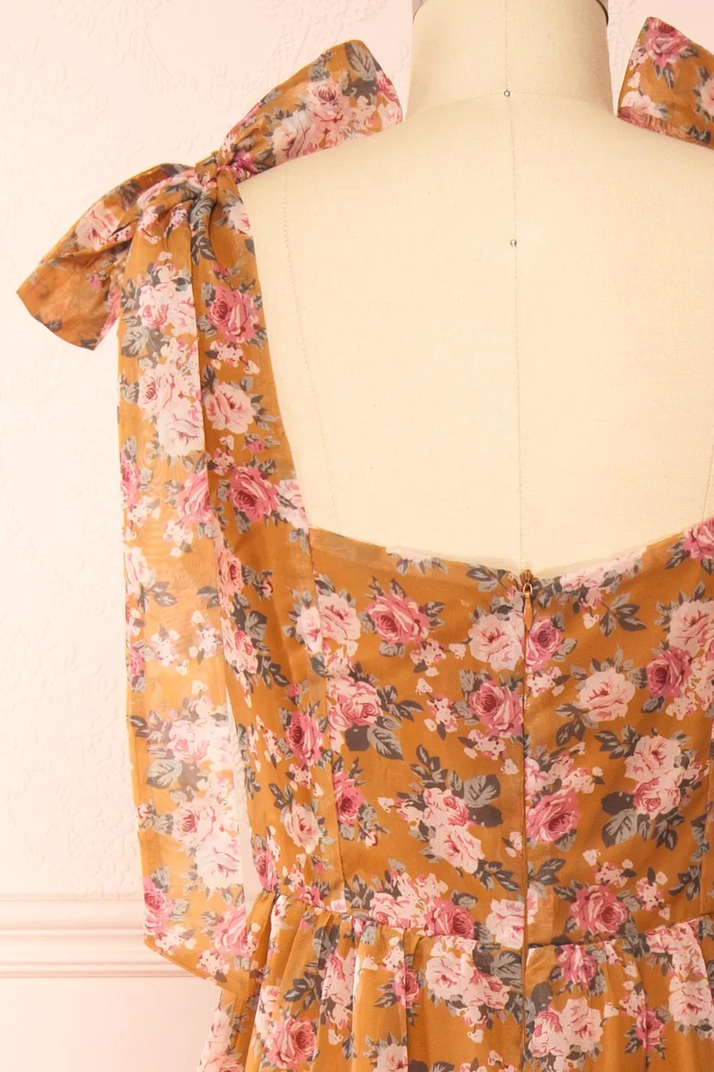 Orilee | Floral A-Line Midi Dress