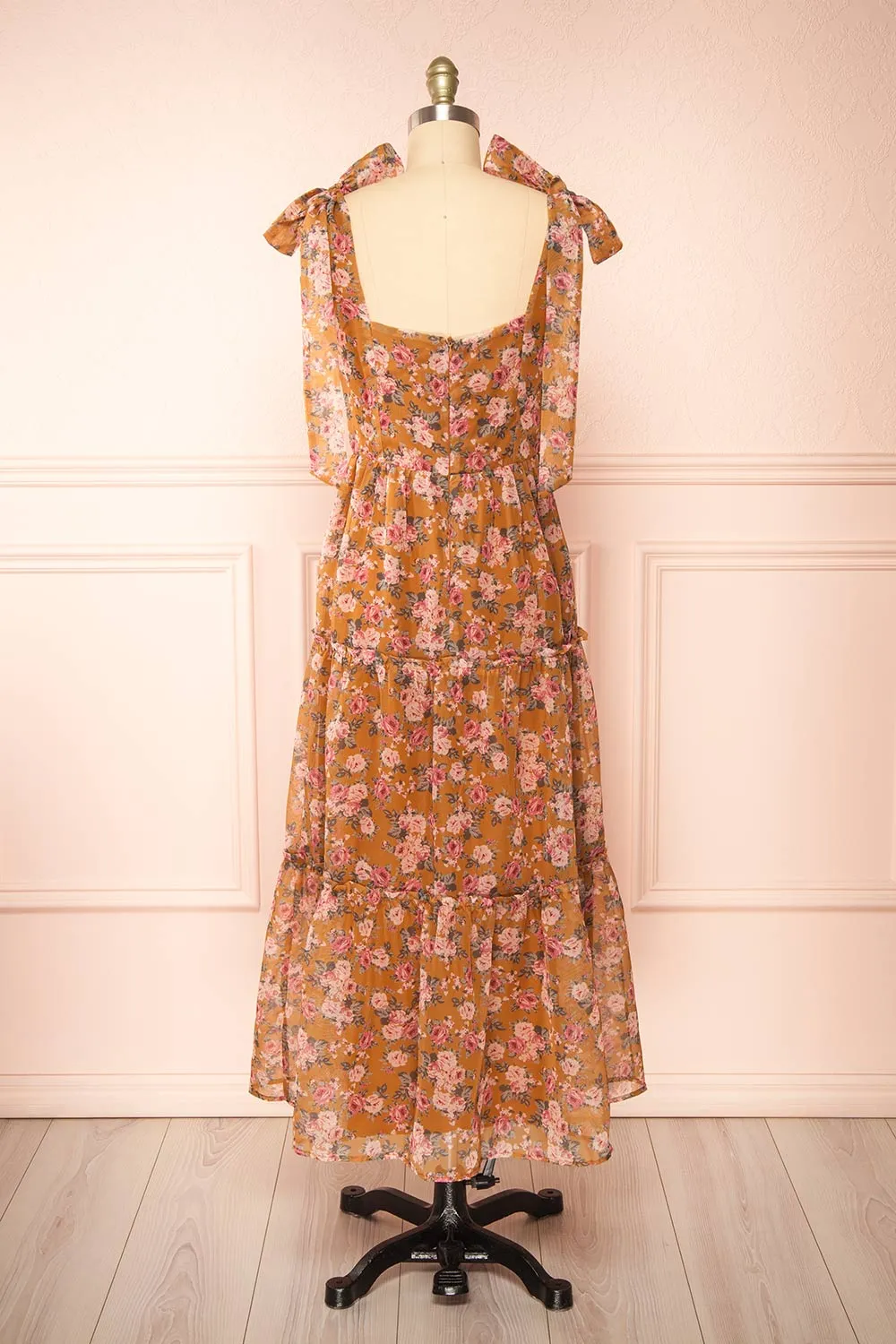 Orilee | Floral A-Line Midi Dress