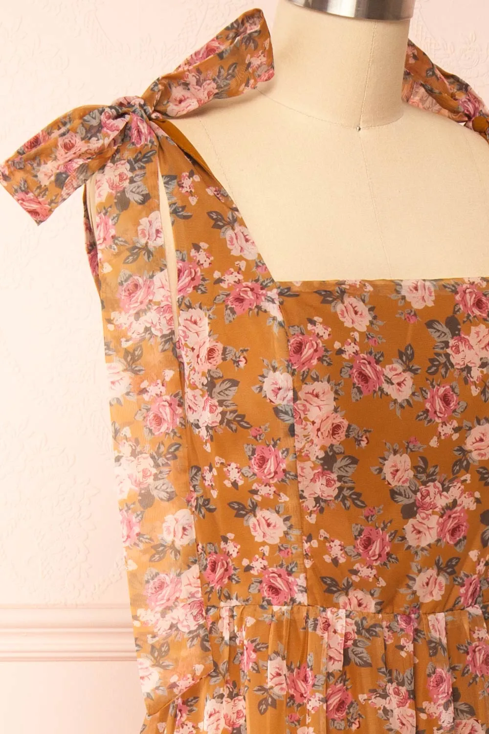 Orilee | Floral A-Line Midi Dress