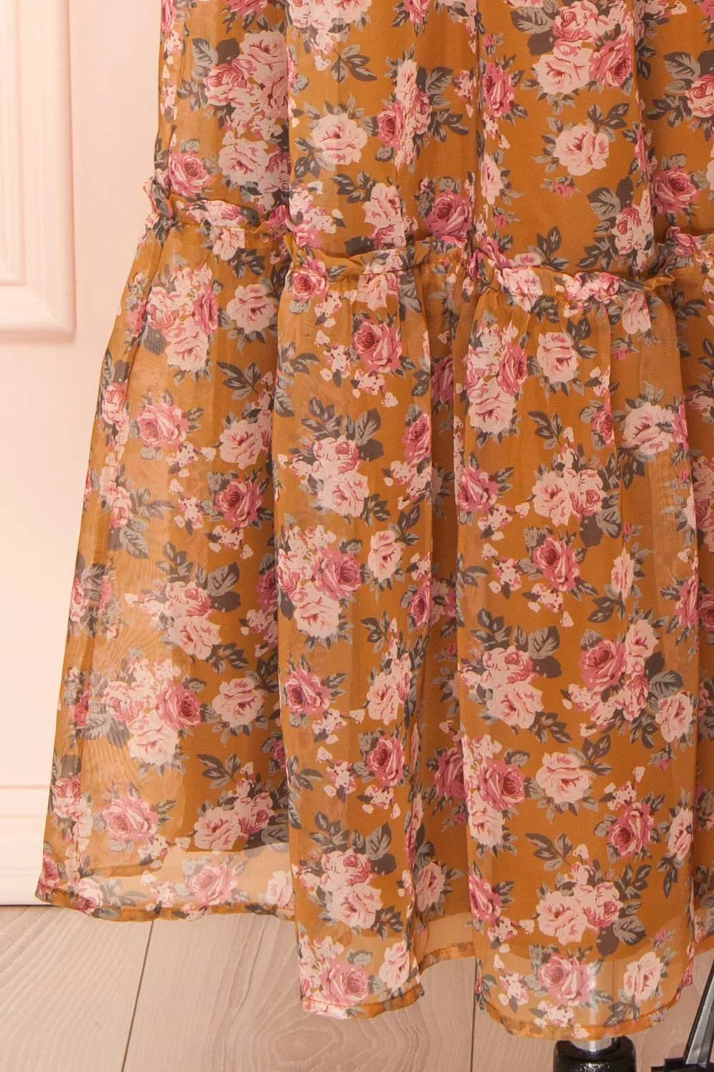 Orilee | Floral A-Line Midi Dress