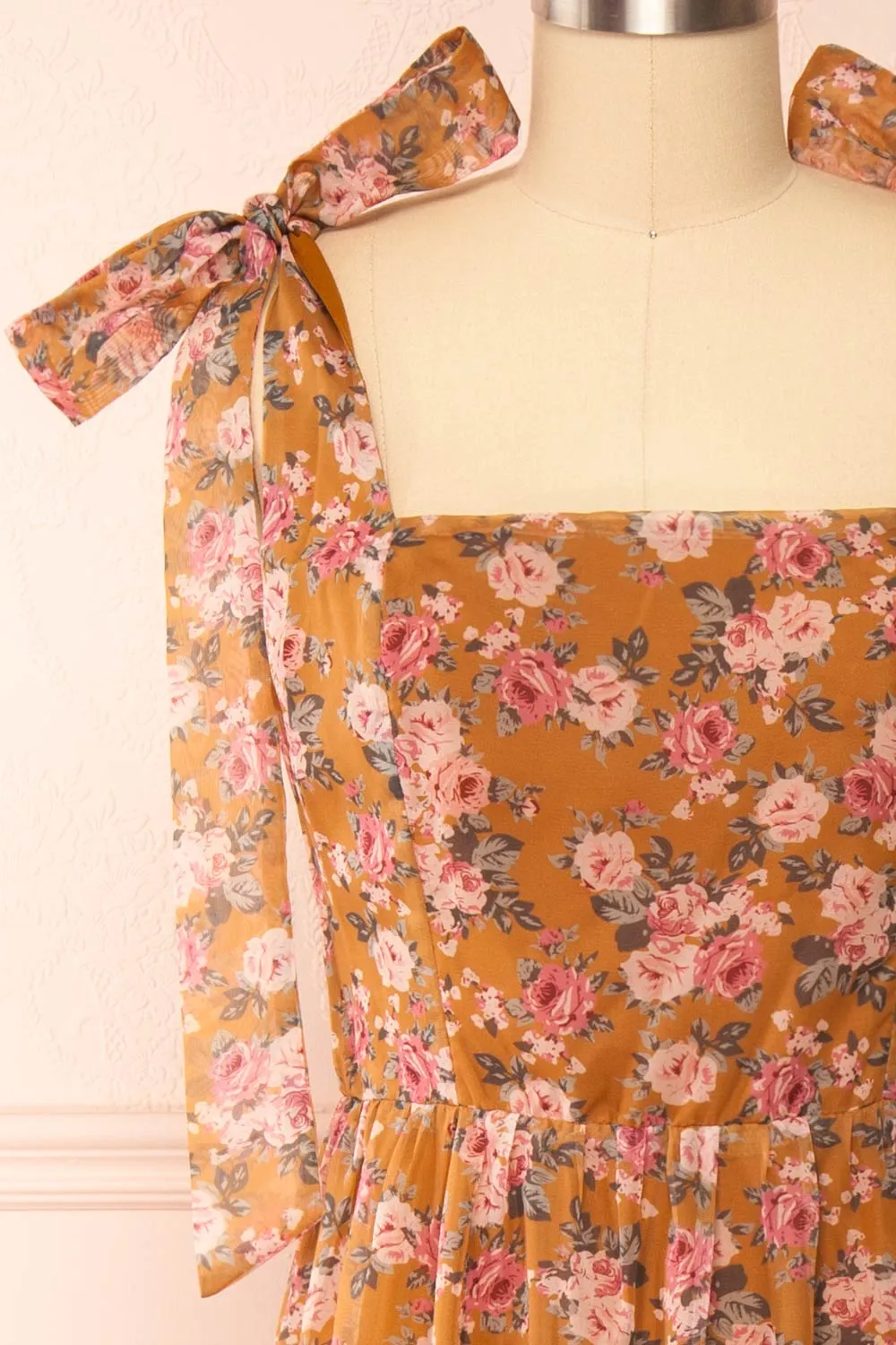 Orilee | Floral A-Line Midi Dress