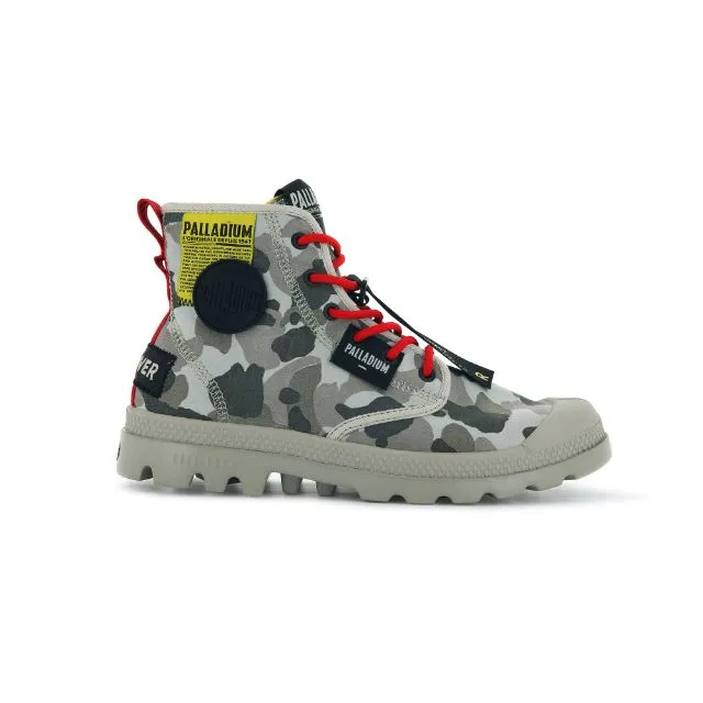 Palladium Pampa Lite Overlab Camo Unisex Lifestyle Boots Dusky Green Camo