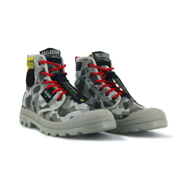 Palladium Pampa Lite Overlab Camo Unisex Lifestyle Boots Dusky Green Camo