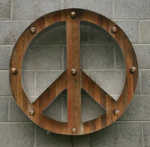 Peace Sign Marquee Light