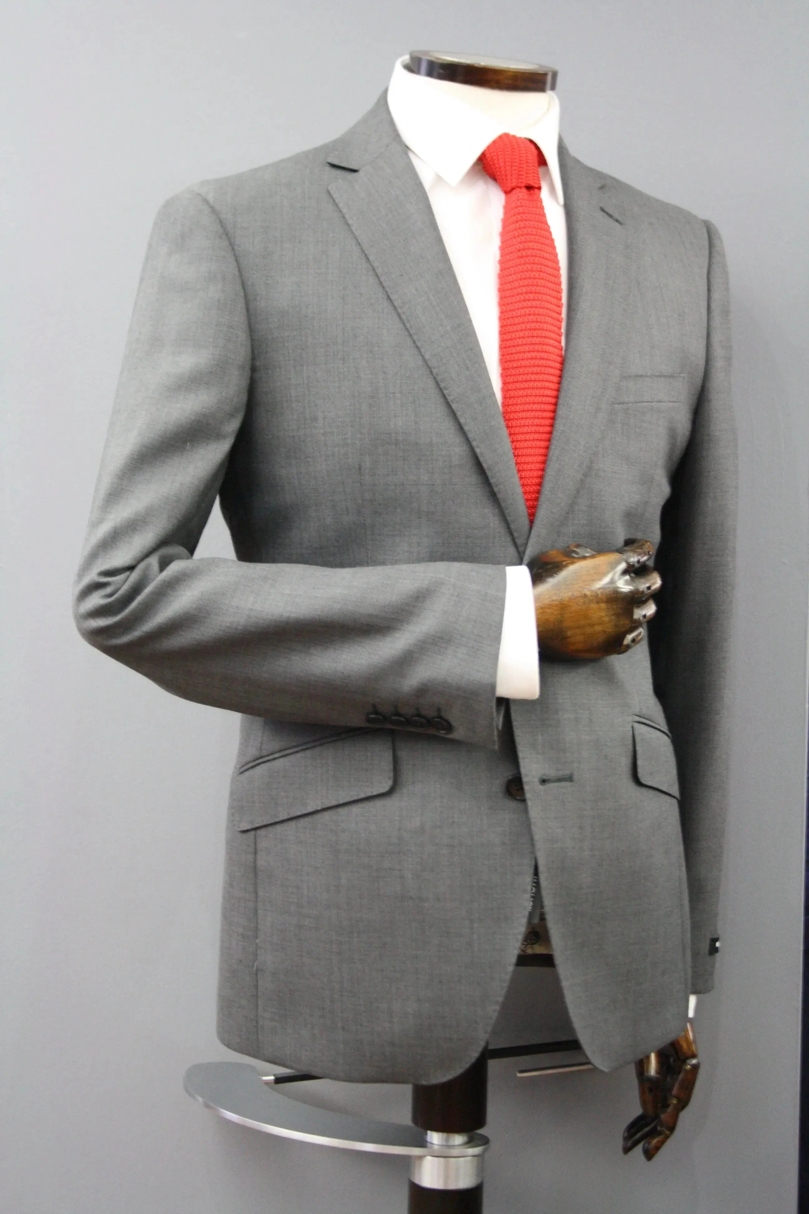 Red Knitted Silk Tie