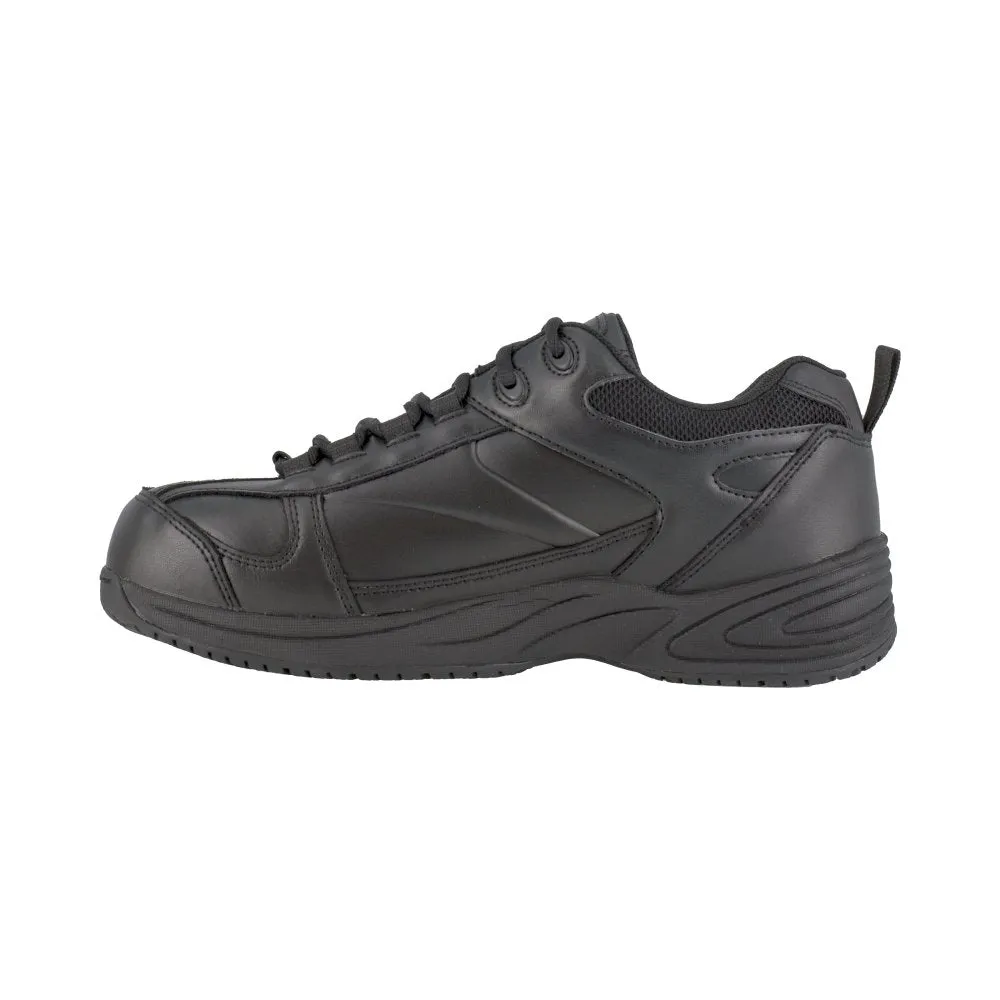 Reebok Men's Jorie Street Sport Jogger Work Shoe Composite Toe Rb1860 In Black