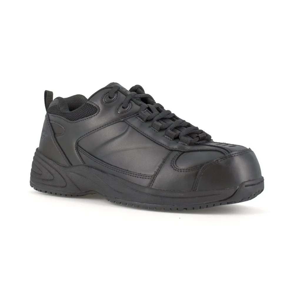 Reebok Men's Jorie Street Sport Jogger Work Shoe Composite Toe Rb1860 In Black