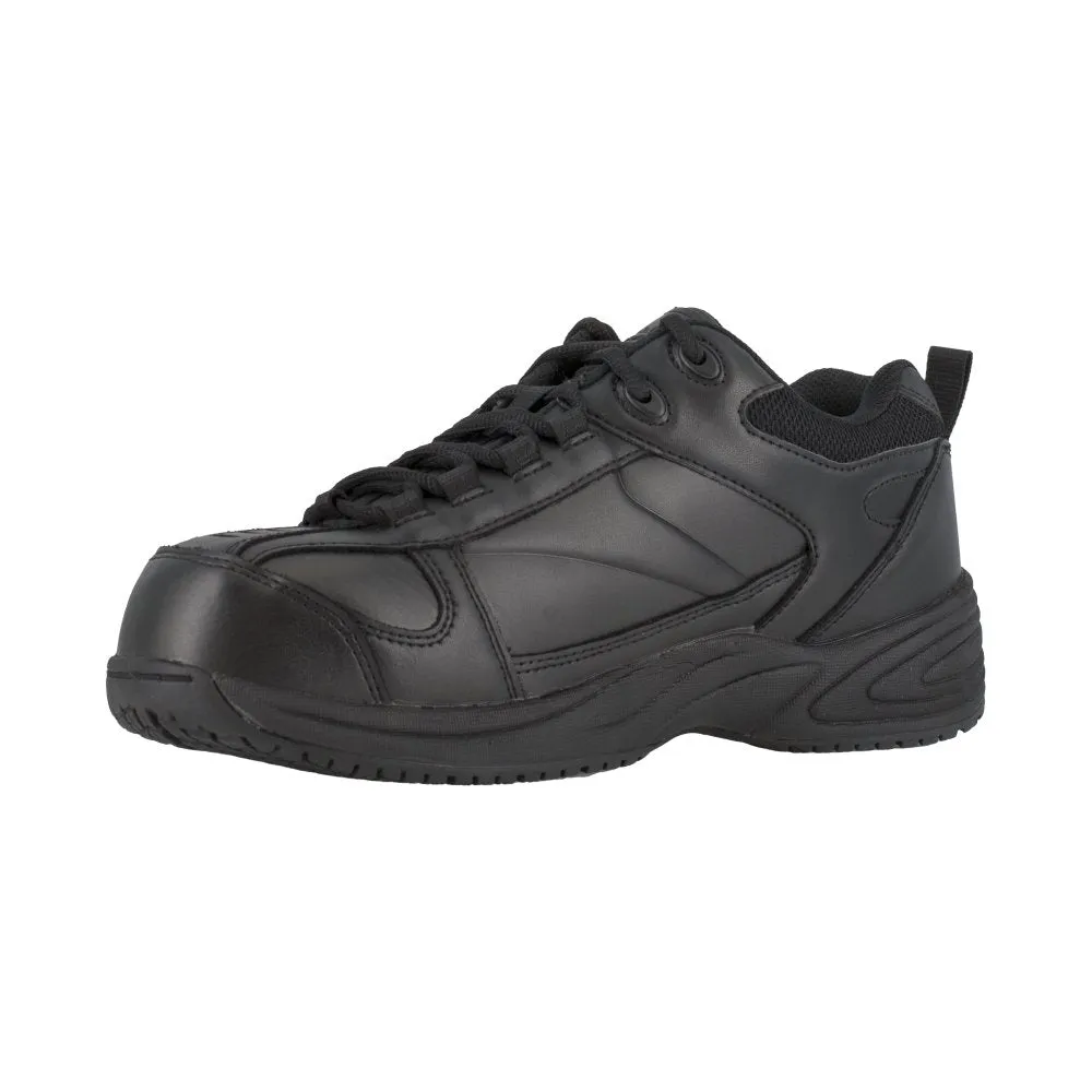 Reebok Men's Jorie Street Sport Jogger Work Shoe Composite Toe Rb1860 In Black