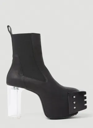 Rick Owens Clear Heel Boots