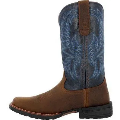 Rocky Men's Bronco 12" Soft Toe WP Western Work Boot- Brown- RKW0453