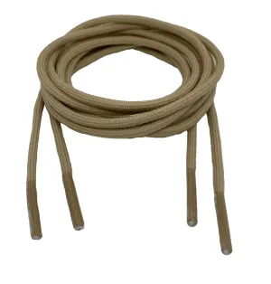Round Cotton Oatmeal Shoelaces - 3mm wide