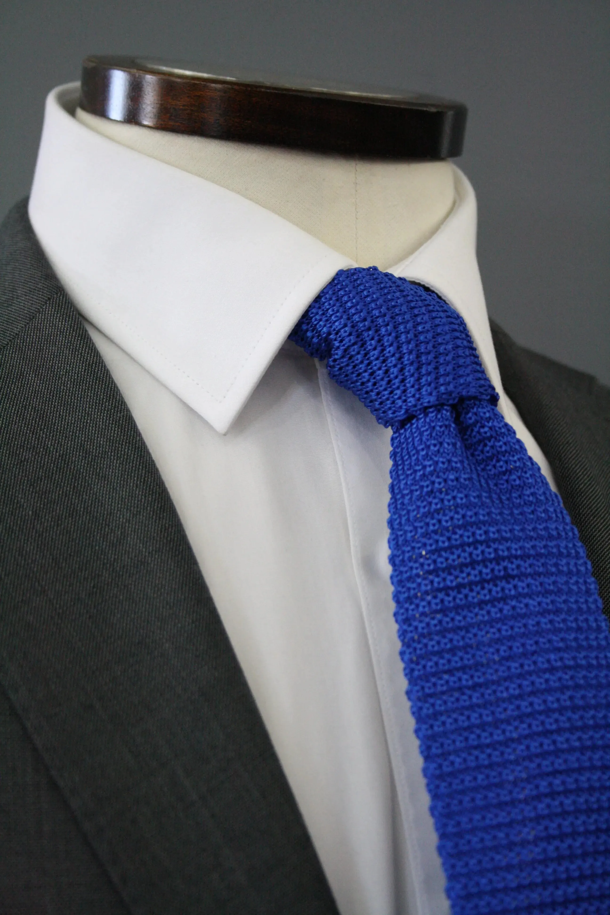 Royal Blue Knitted Silk Tie
