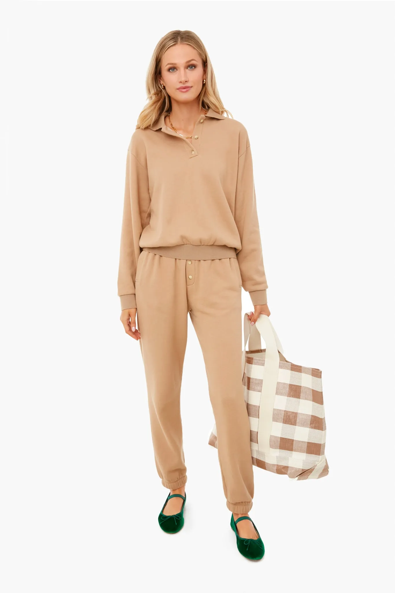Sandstone Gingham Bodie Bag