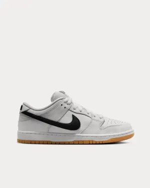 SB Dunk Low White / Gum Light Brown Low Top Sneakers