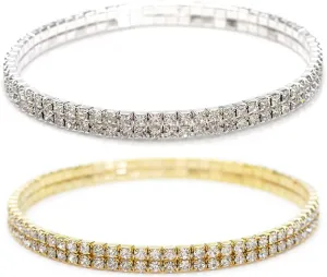 Sexy Anklets for Women Crystal Rhinestone Stretch Tennis Ankle Elastic Bracelet