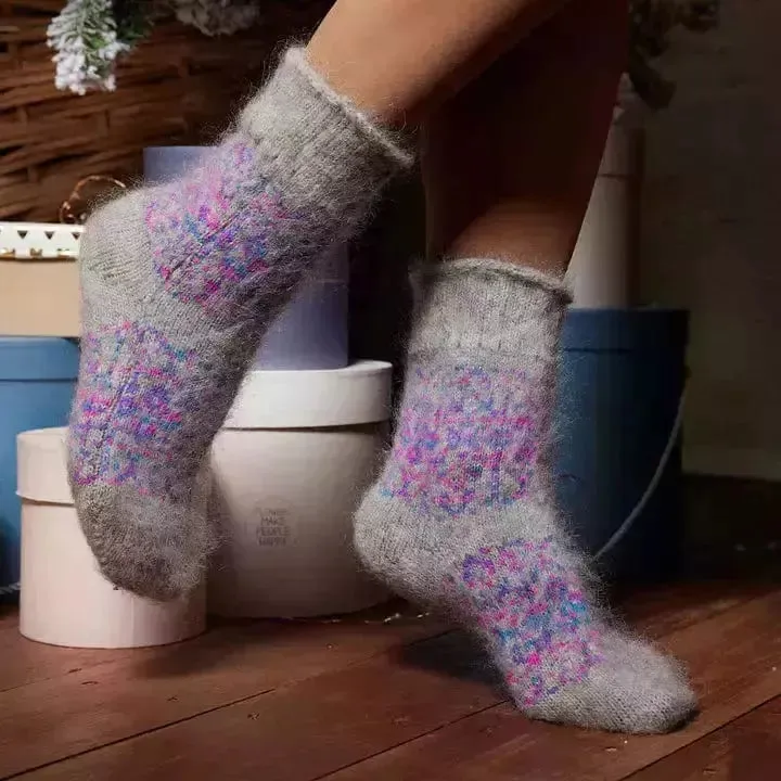 Siberia Spirit Bohemian Kaleidoscope Crew Socks