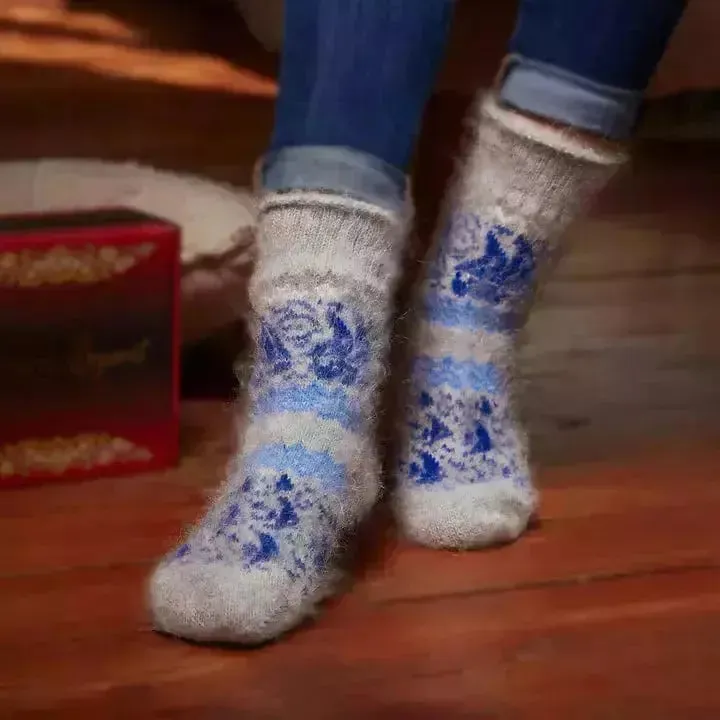 Siberia Spirit Nautical Seascape Crew Socks