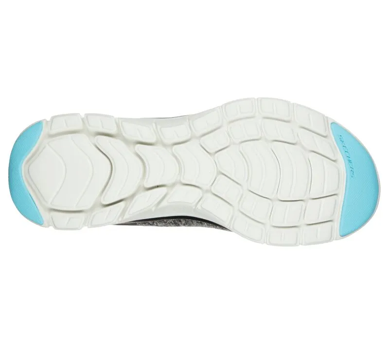 'Skechers' Women's Flex Appeal 4.0 - Black / Light Blue
