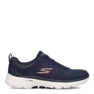 'Skechers' Women's GOwalk 6 Vibrant Energy - Navy / Multi
