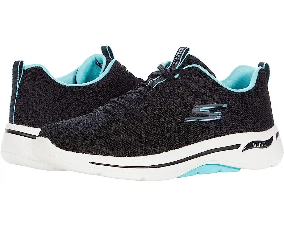 'Skechers' Women's GOwalk Arch Fit-Unify - Black / Aqua