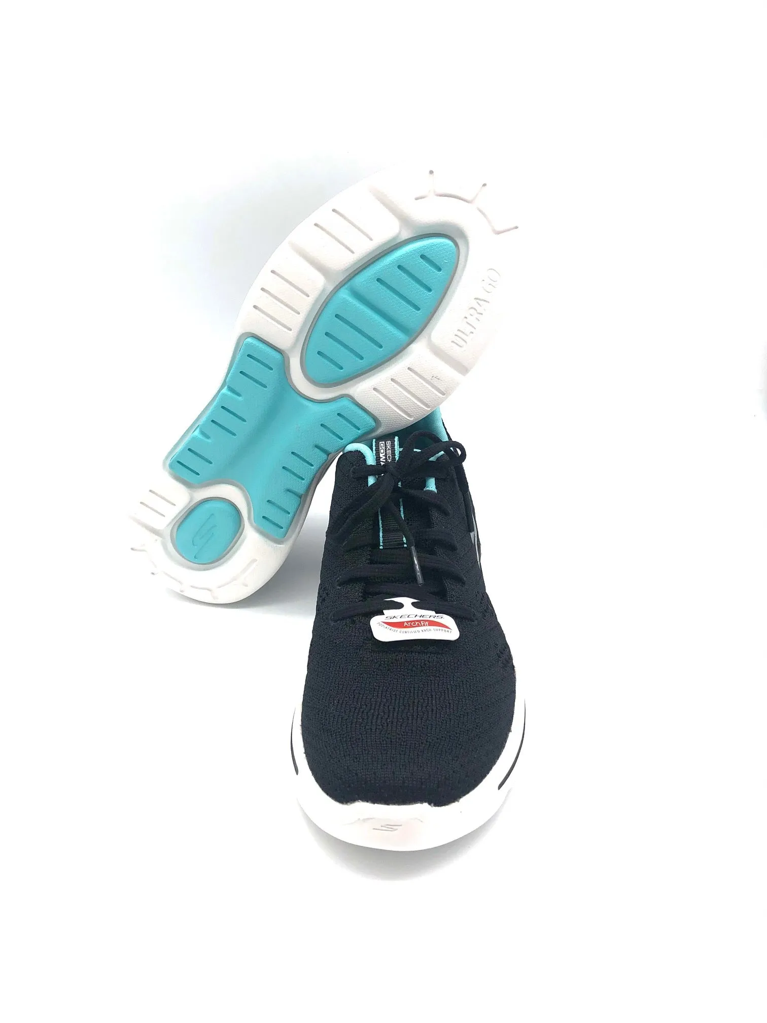 'Skechers' Women's GOwalk Arch Fit-Unify - Black / Aqua