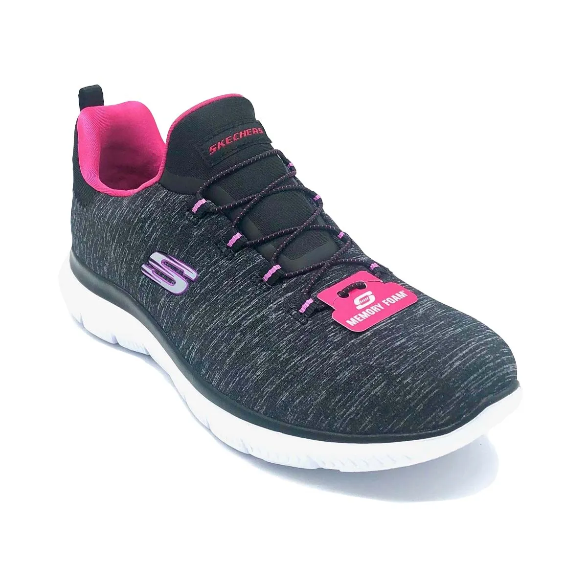 'Skechers' Women's Summits Quick Getaway - Black / Pink