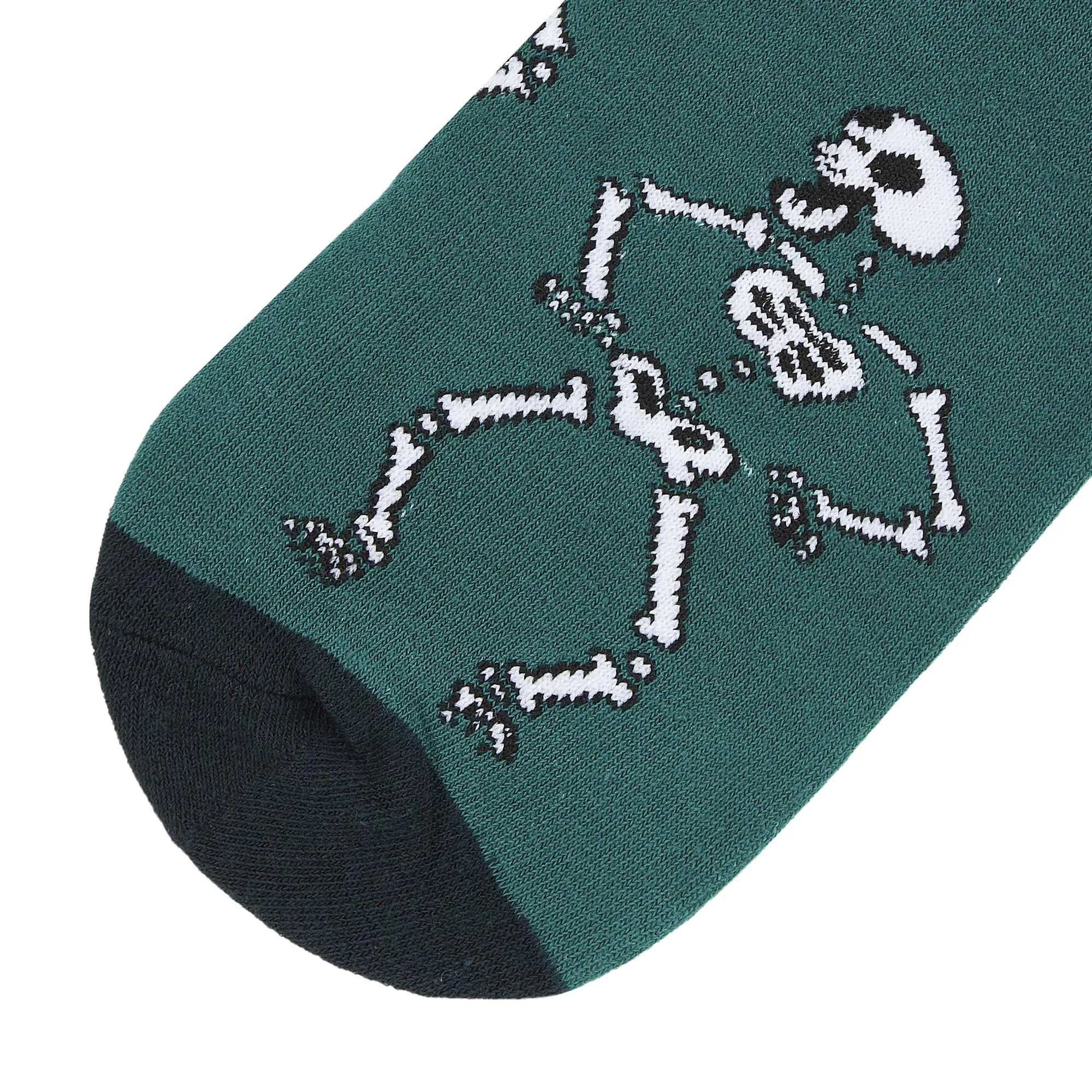 Skeleton Printed Crew Length Socks