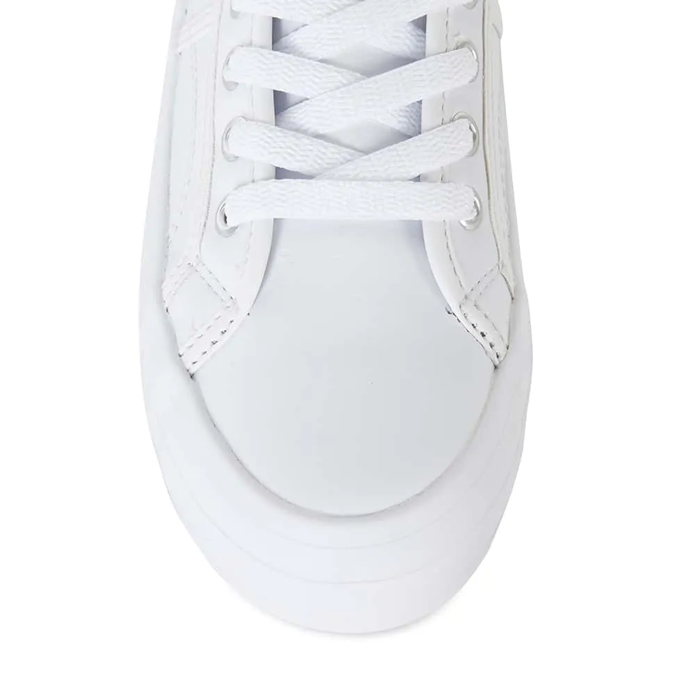 Slater Sneaker in White Leather