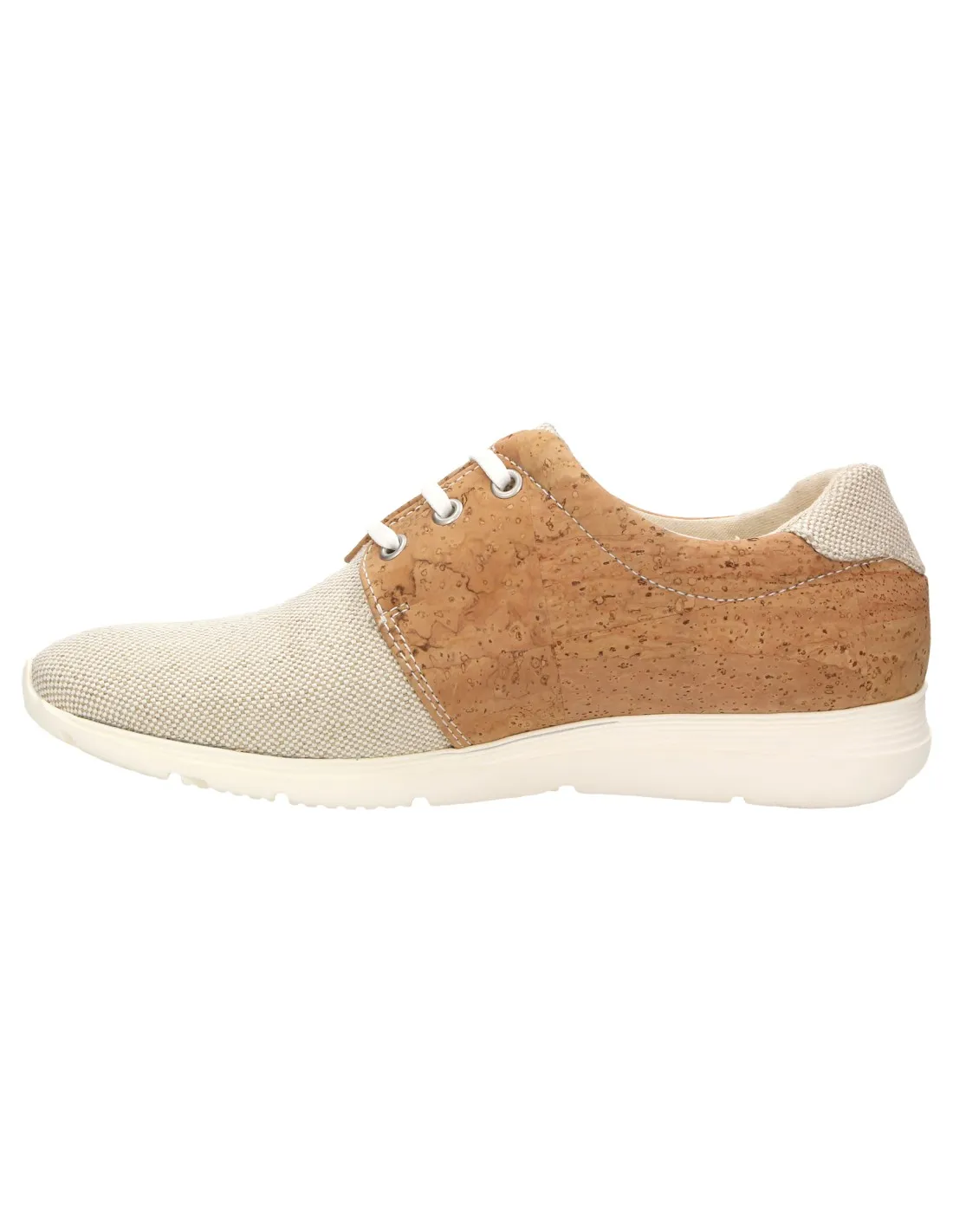 SNEAKERS IN SUGHERO E COTONE BIOLOGICO