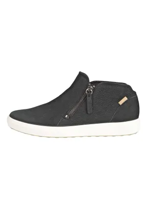Soft 7 Zip Ankle Boot - Black