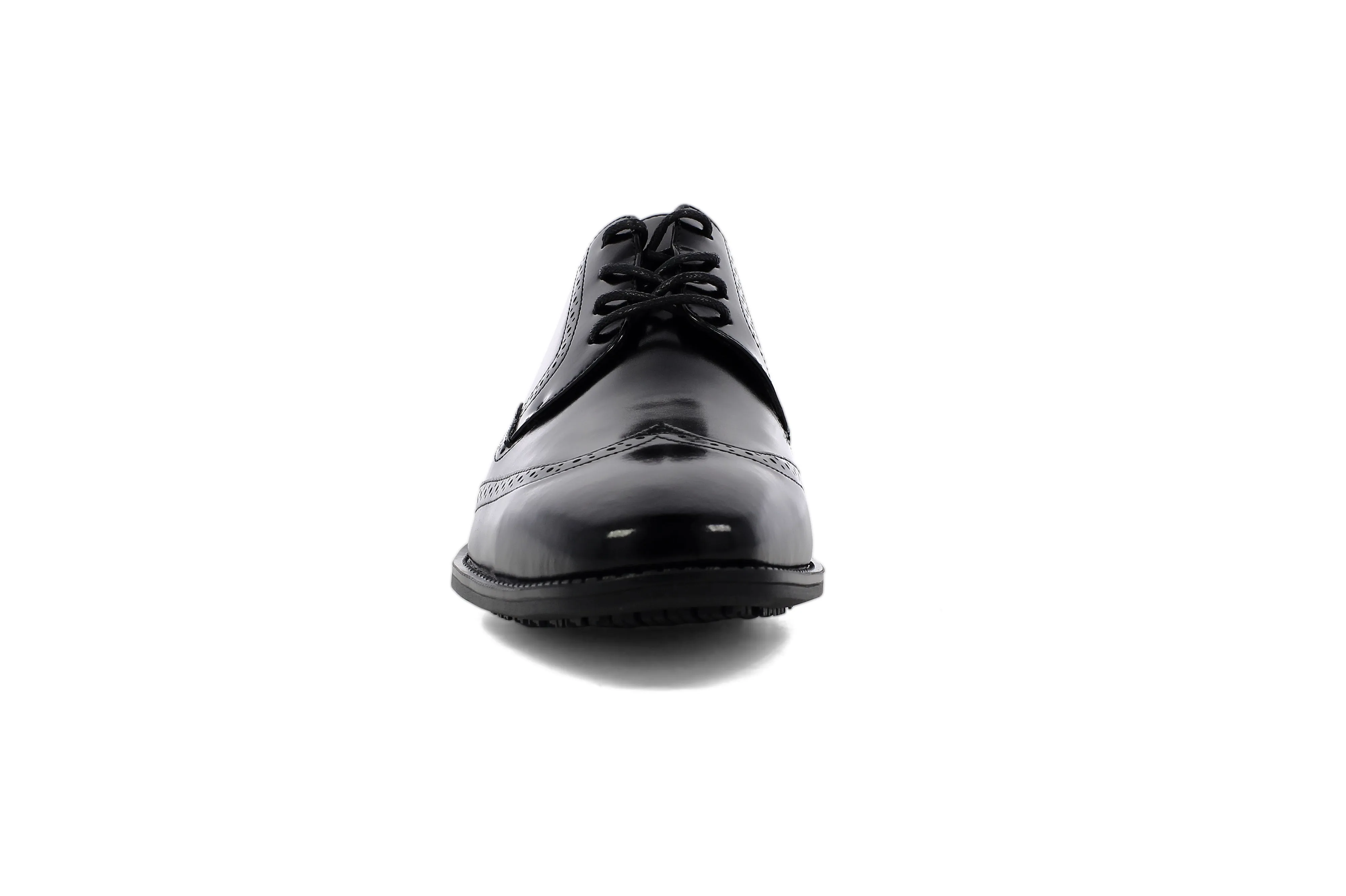 Stacy Adams Onyx Black Wide-Fit Adler Wingtip Oxford Shoes