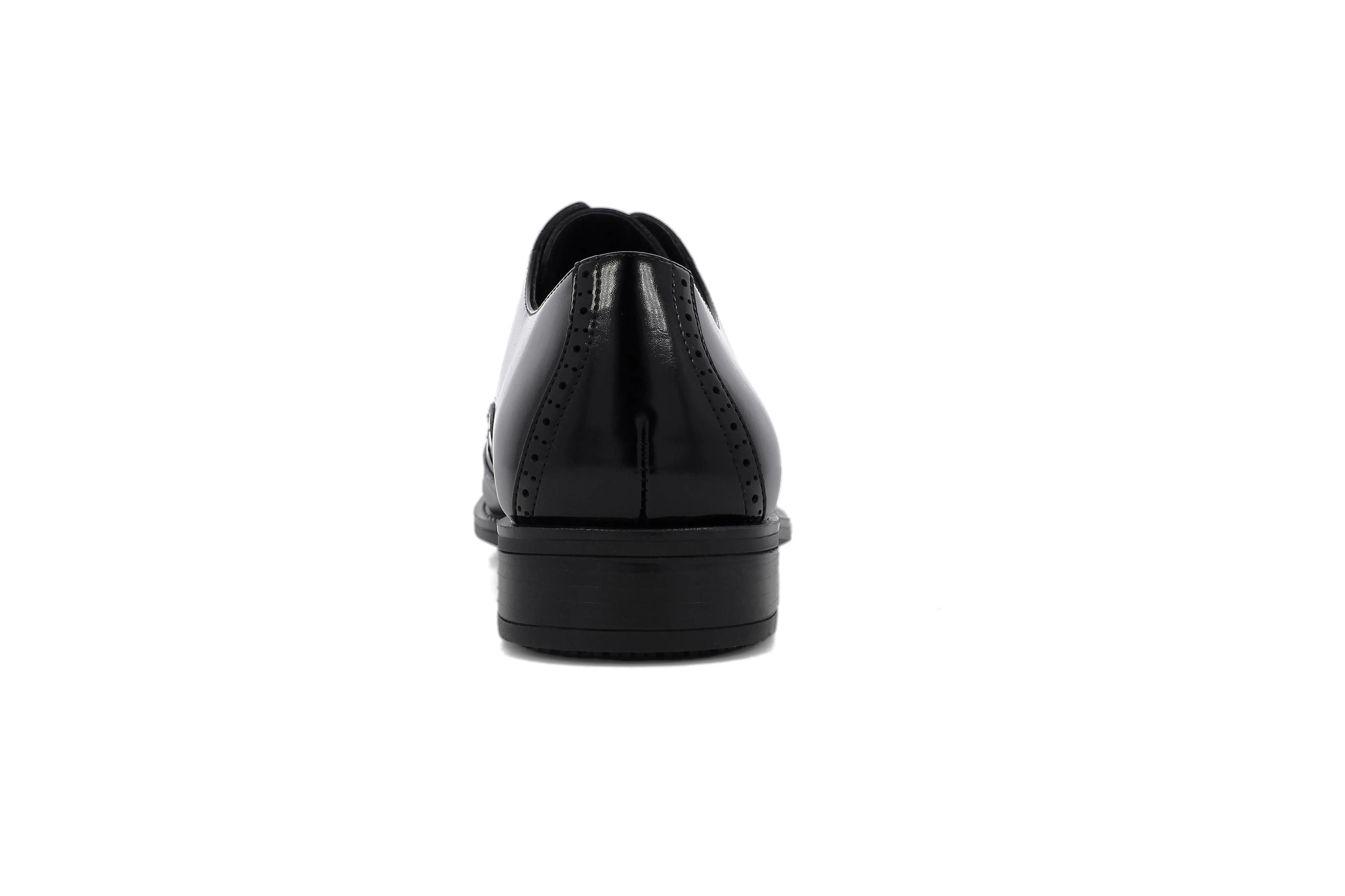 Stacy Adams Onyx Black Wide-Fit Adler Wingtip Oxford Shoes