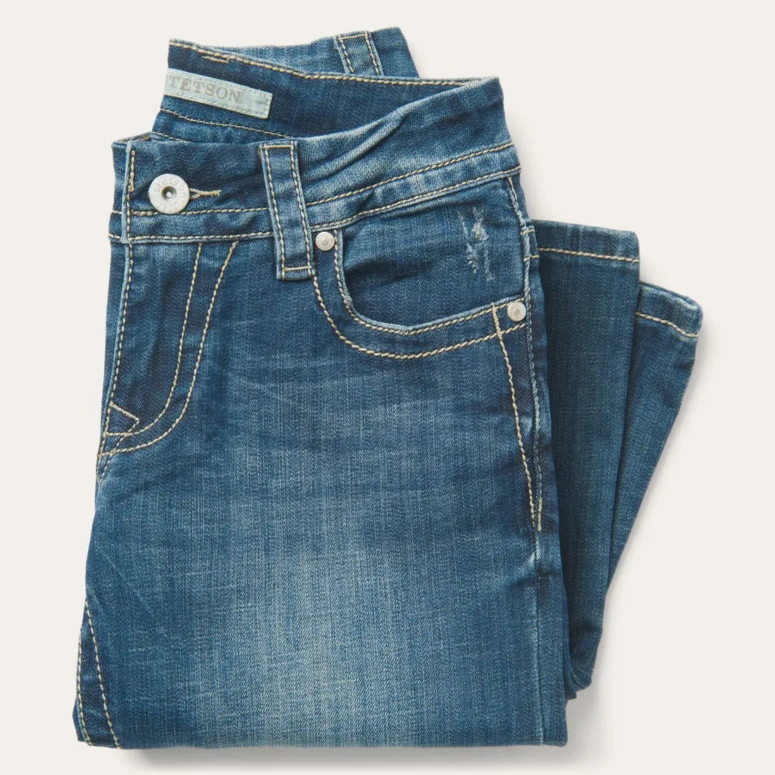 Stetson 214 Trouser Fit Jean With Deco Back Pocket 11-054-0214-0320