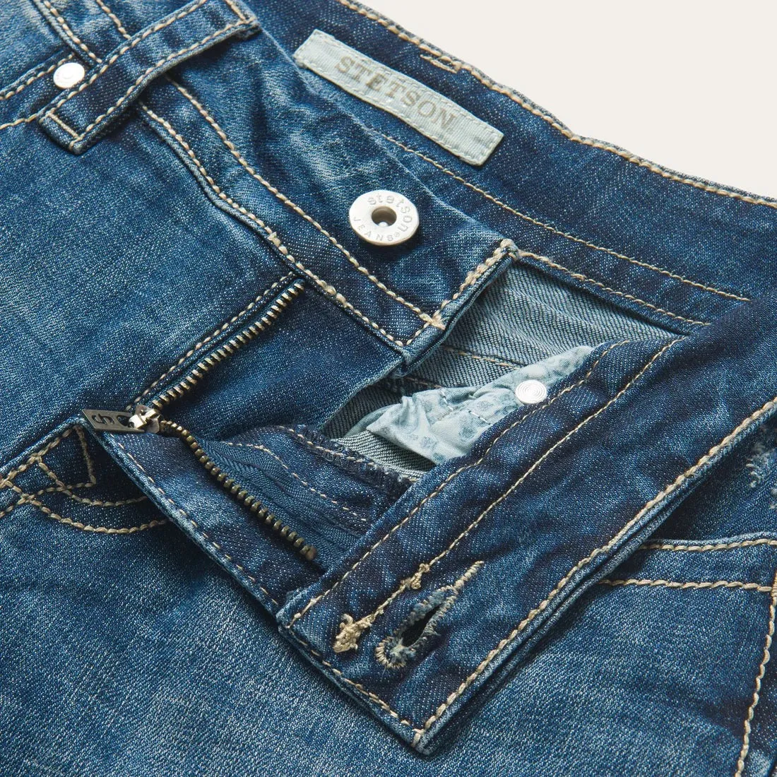 Stetson 214 Trouser Fit Jean With Deco Back Pocket 11-054-0214-0320