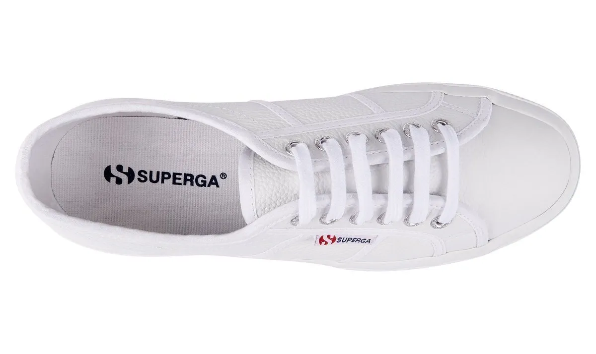 SUPERGA 2750 EFGLU White Leather Shoe