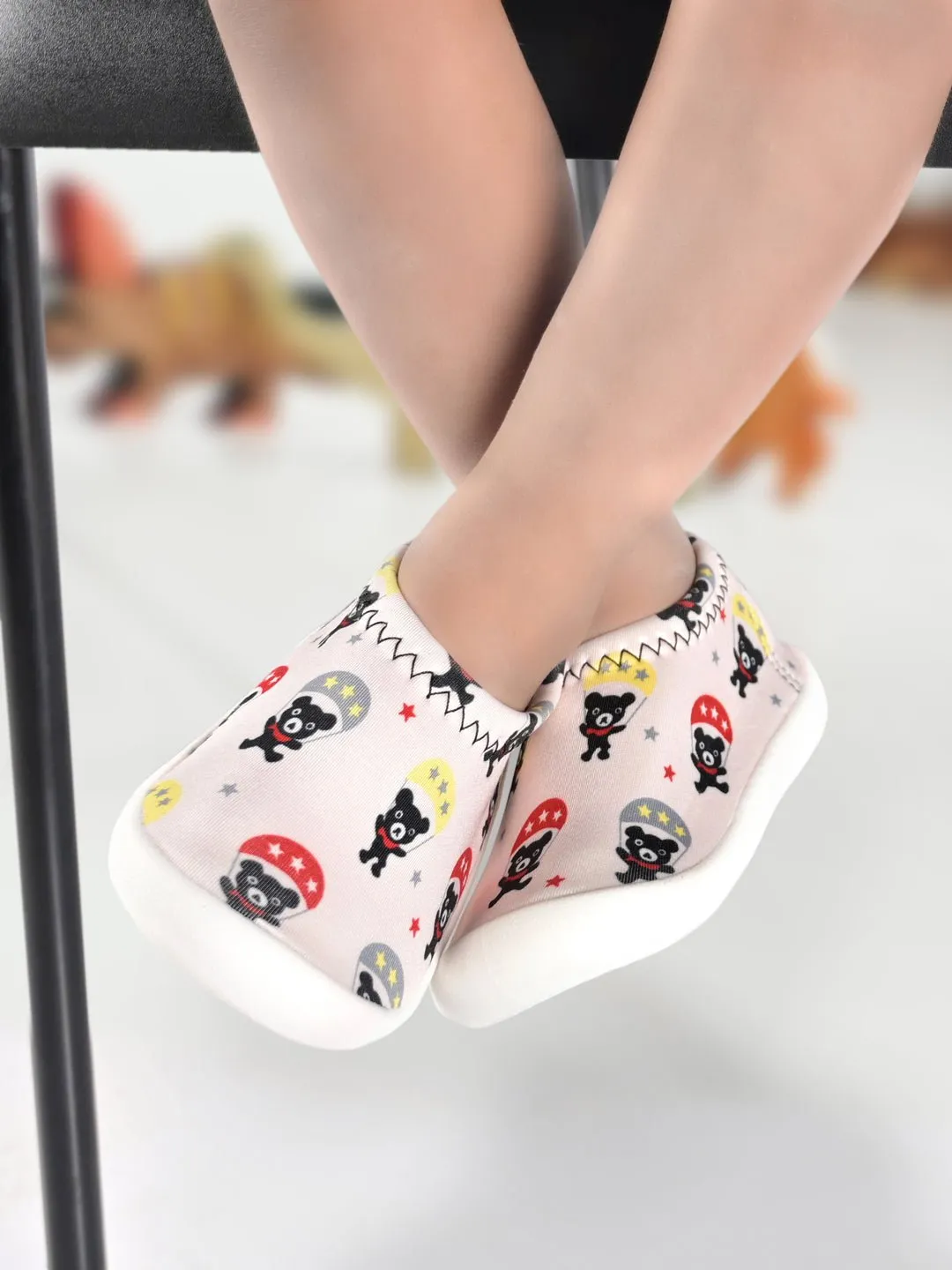 Teddy Bears Parachute Shoe Socks for Toddlers