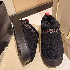 Thick soled fur slippers HPSD298