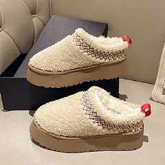 Thick soled fur slippers HPSD298